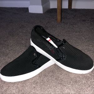 Michael Kors Black Suede Slip Ons
